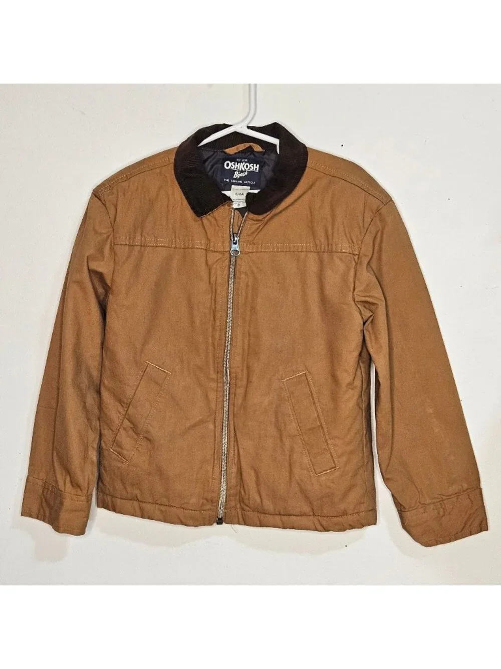 Boy's OshKosh Bgosh fast and furious racing long sleeve bomber jacket size 6/6A